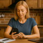 Young woman practicign micro learnings